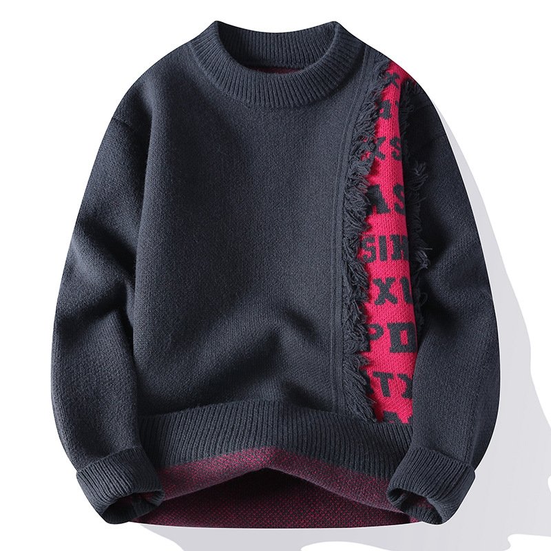 Fashionable Knitted Pullover Men's Long Sleeve 2