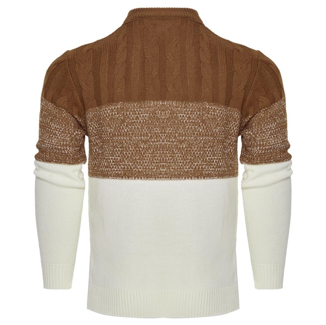 Men's Knitted Sweater Fashion Long-sleeved Pullover Tops Fall And Winter Clothing 2